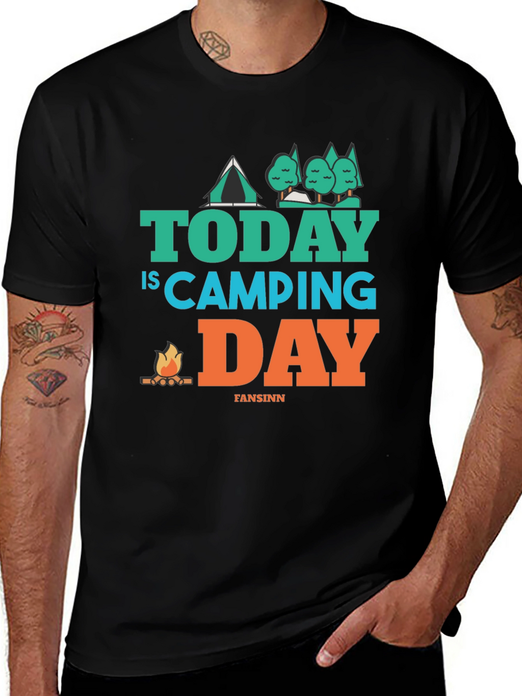 Camping Day Graphic Tee
