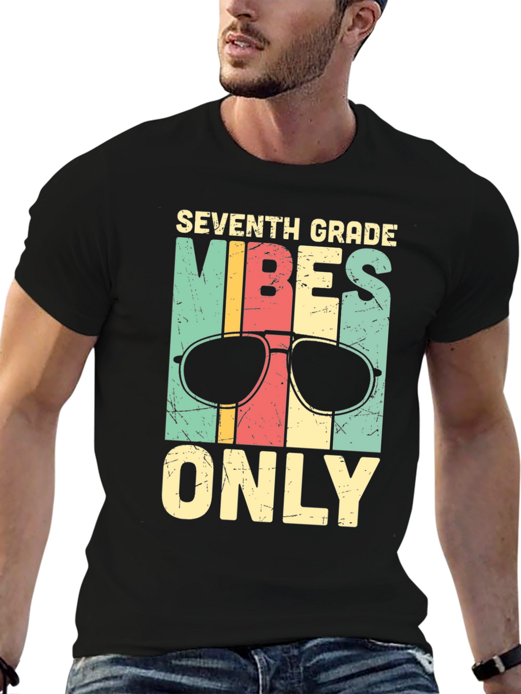 Seventh Grade Vibes Only Graphic Tee