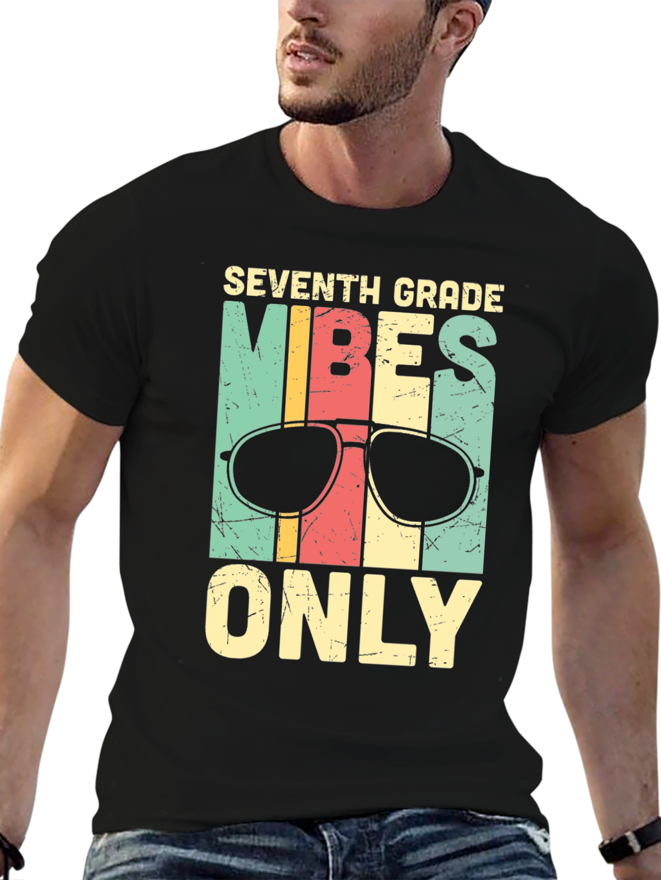Seventh Grade Vibes Only Graphic Tee