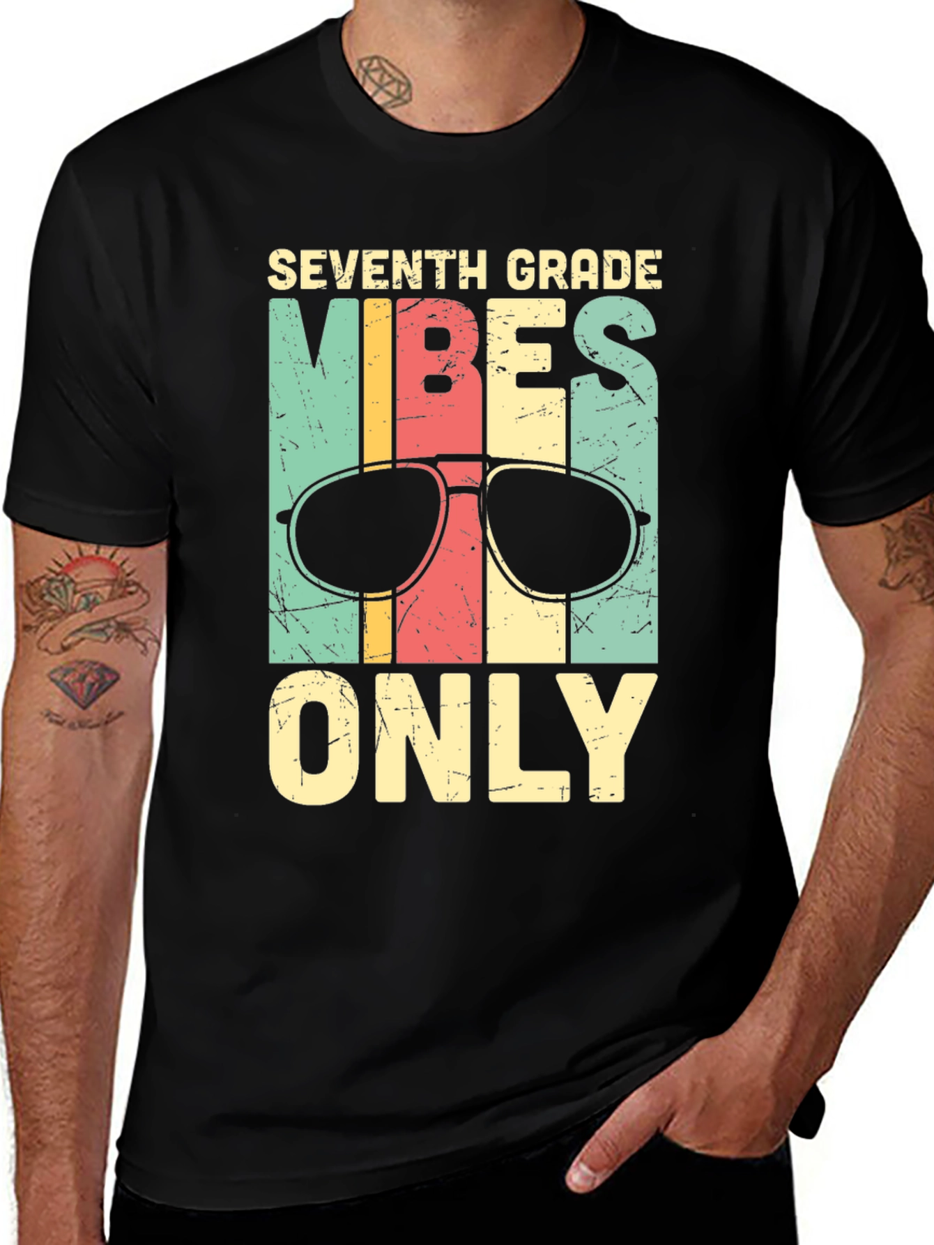 Seventh Grade Vibes Only Graphic Tee