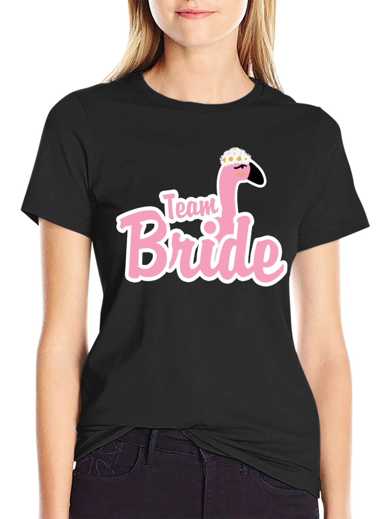 Team Bride Flamingo T-Shirt Bachelorette Party Tee