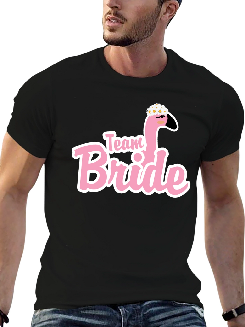 Team Bride Flamingo T-Shirt Bachelorette Party Tee