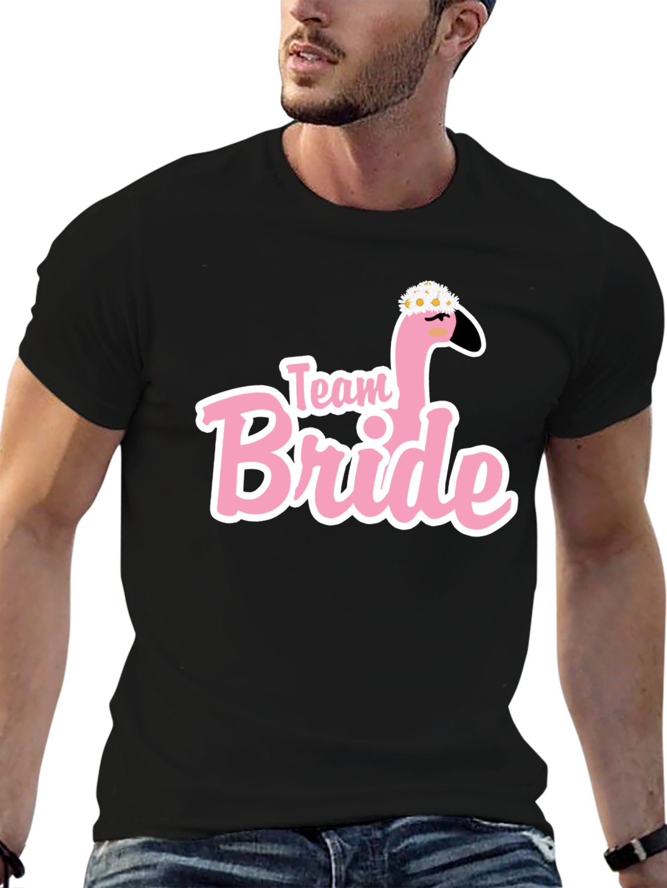 Team Bride Flamingo T-Shirt Bachelorette Party Tee