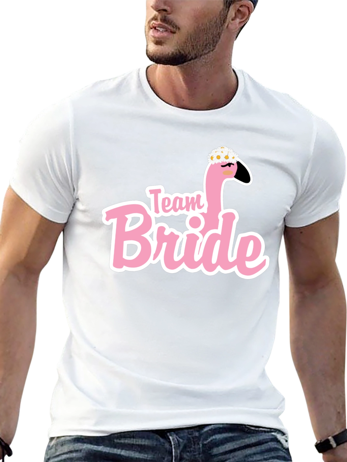 Team Bride Flamingo T-Shirt Bachelorette Party Tee