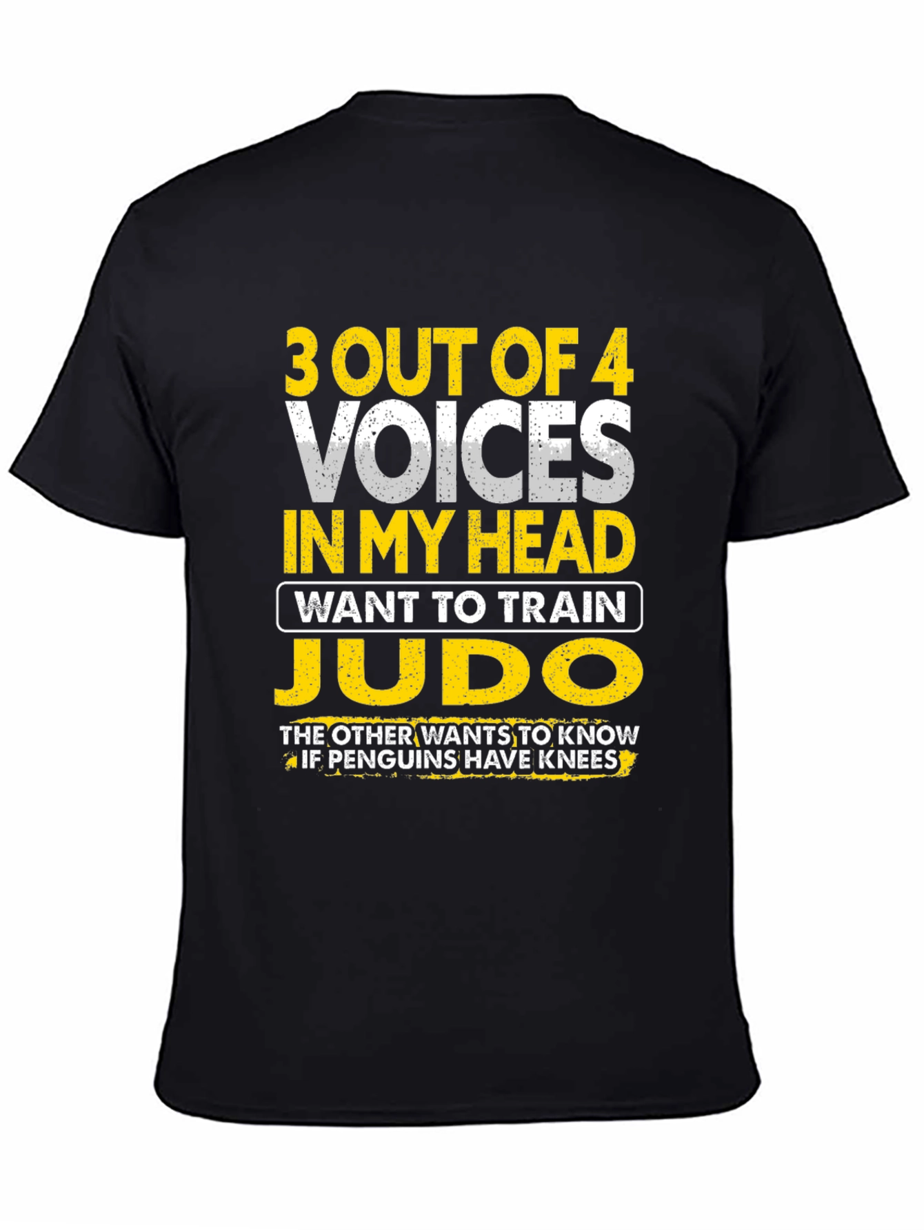 Funny Judo Training T-Shirt: 3 Out of 4 Voices