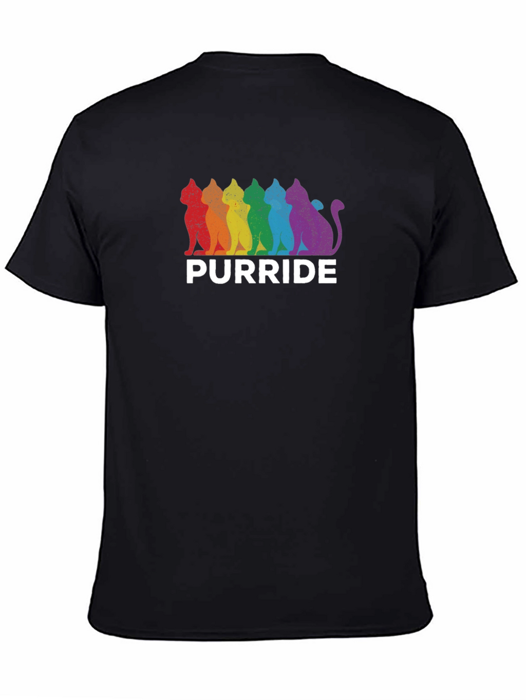 Pride Purride T-Shirt - Rainbow Cat LGBTQ Tee