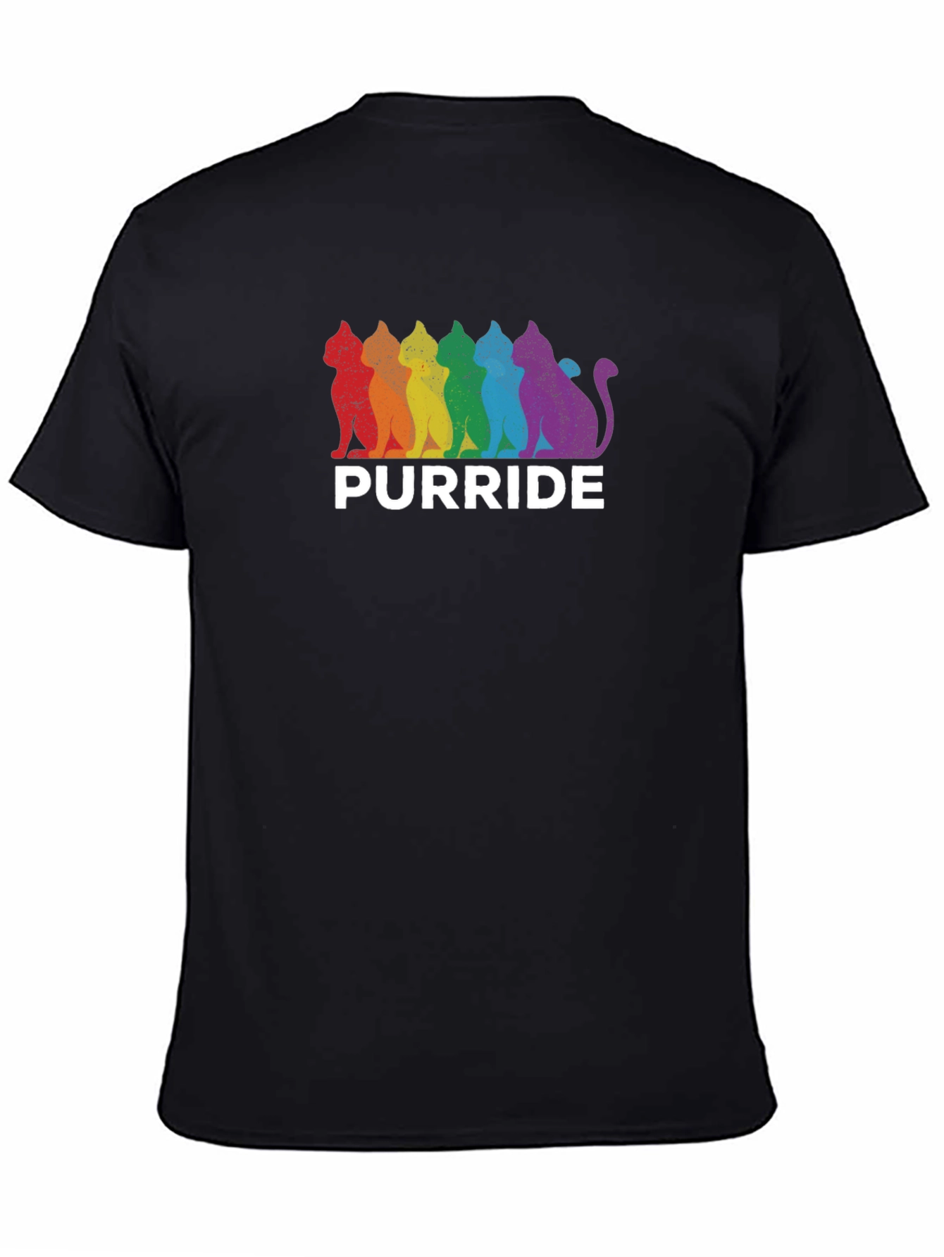Pride Purride T-Shirt - Rainbow Cat LGBTQ Tee