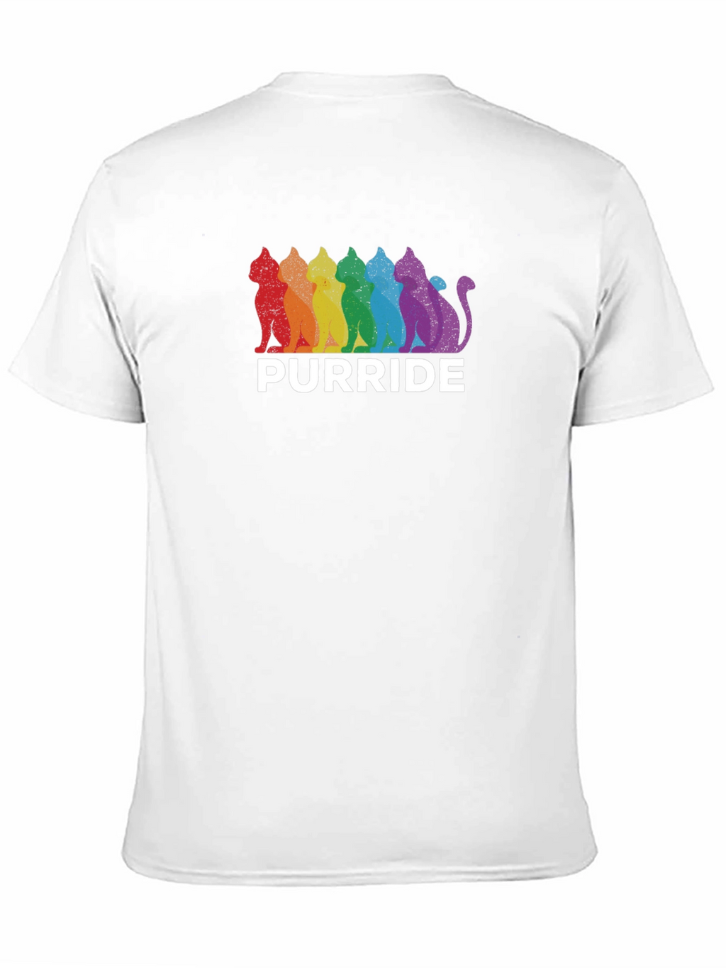 Pride Purride T-Shirt - Rainbow Cat LGBTQ Tee