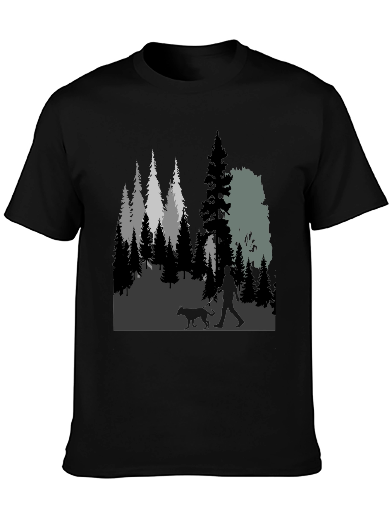 Nature Walk Graphic Tee - Forest Silhouette