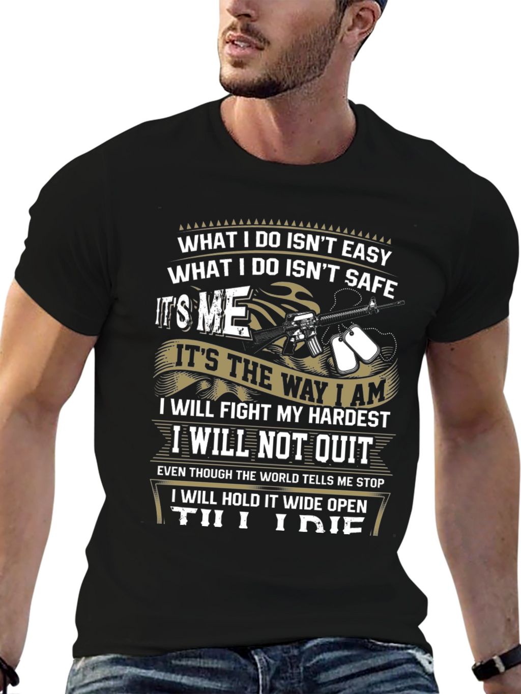 Patriotic Till I Die Graphic T-Shirt
