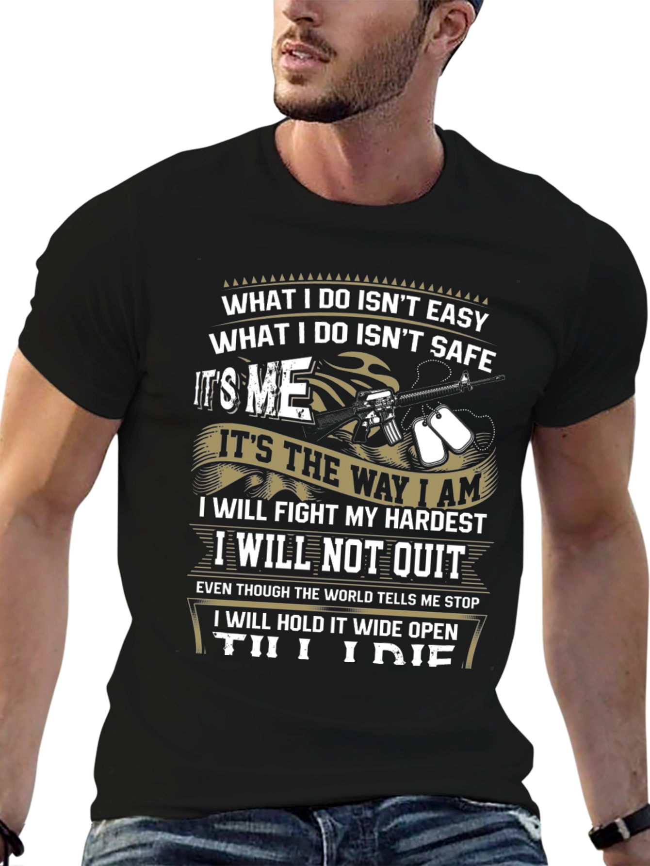 Patriotic Till I Die Graphic T-Shirt