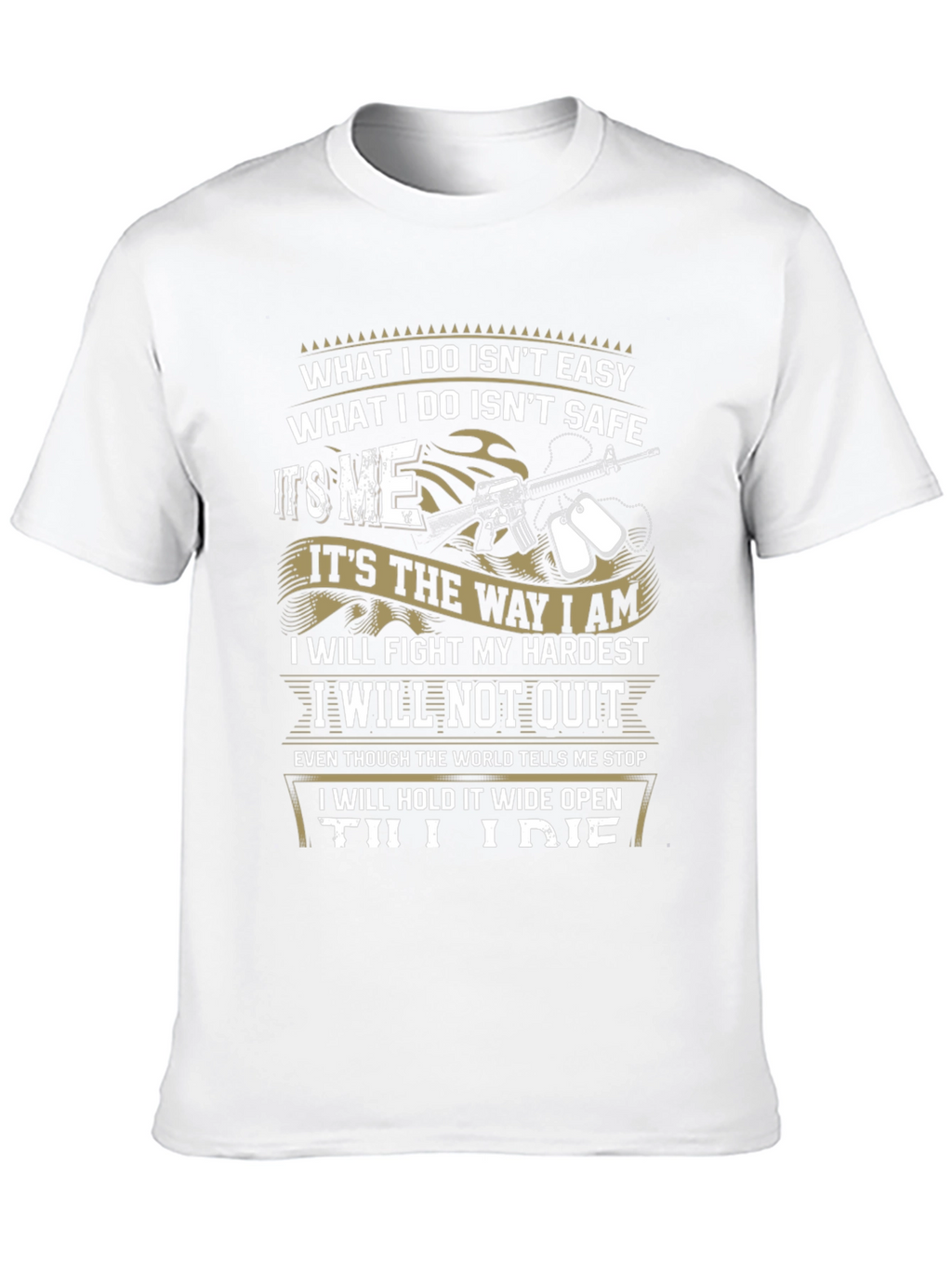 Patriotic Till I Die Graphic T-Shirt