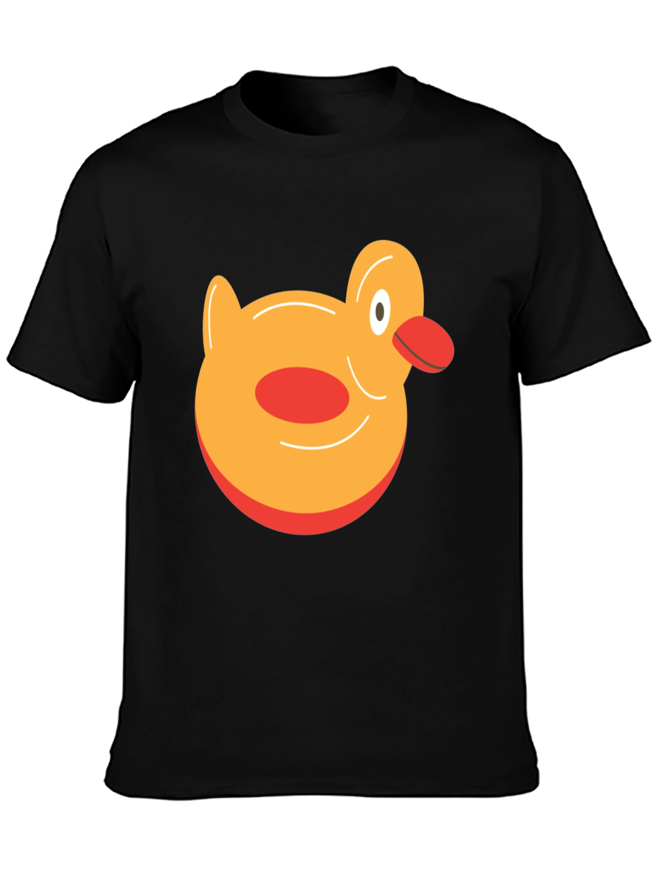 Duck Graphic Tee - Black Cotton T-Shirt