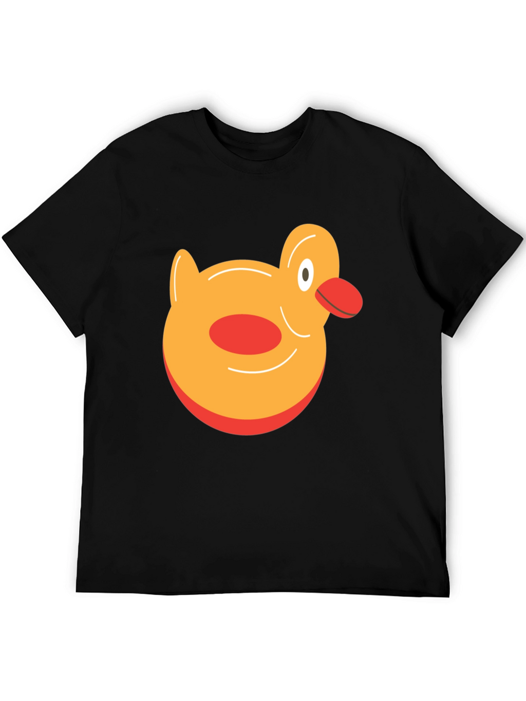 Duck Graphic Tee - Black Cotton T-Shirt