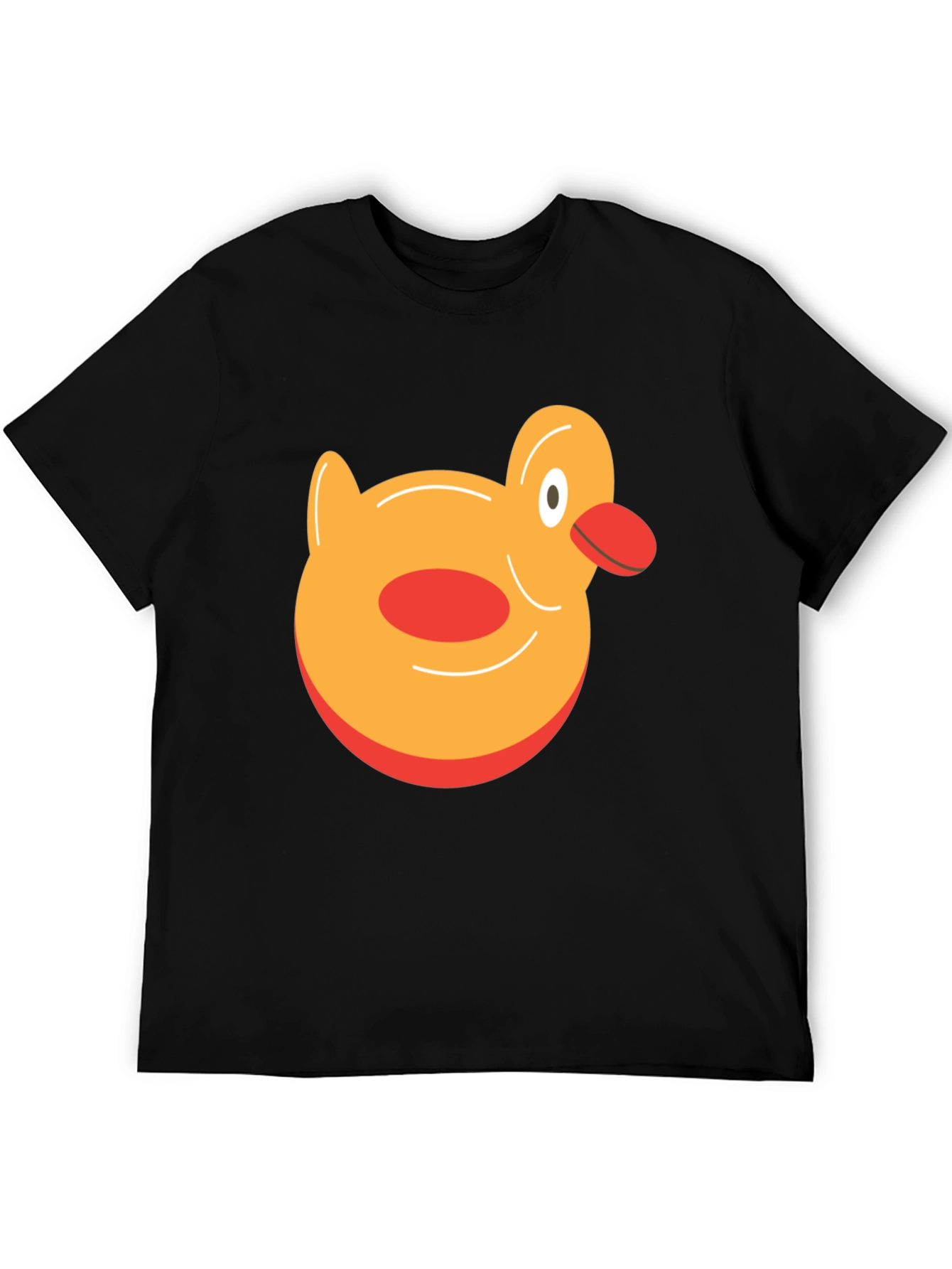 Duck Graphic Tee - Black Cotton T-Shirt