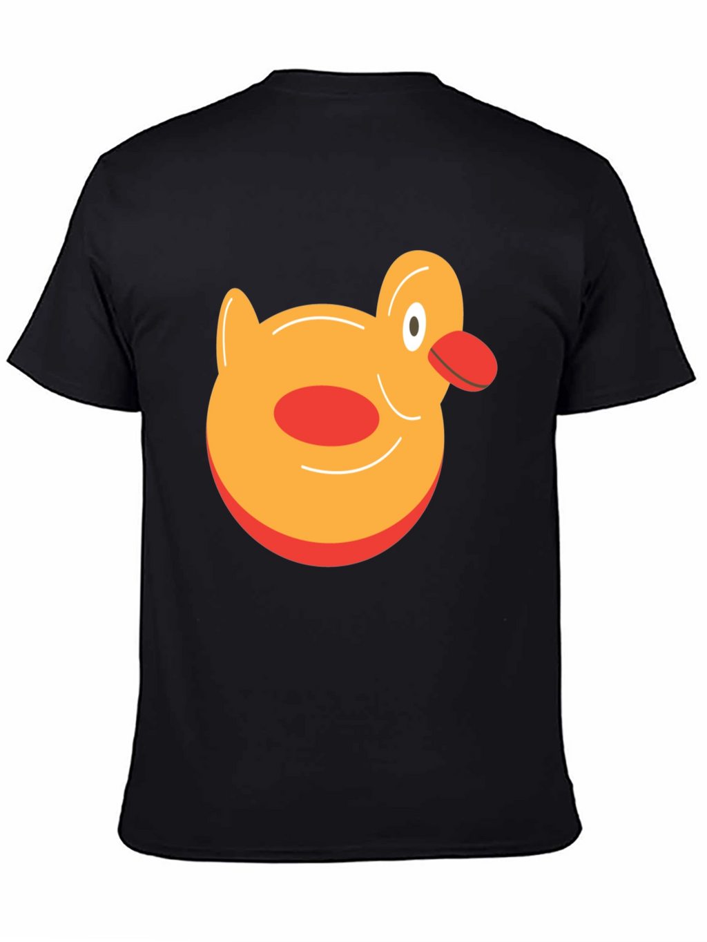 Duck Graphic Tee - Black Cotton T-Shirt