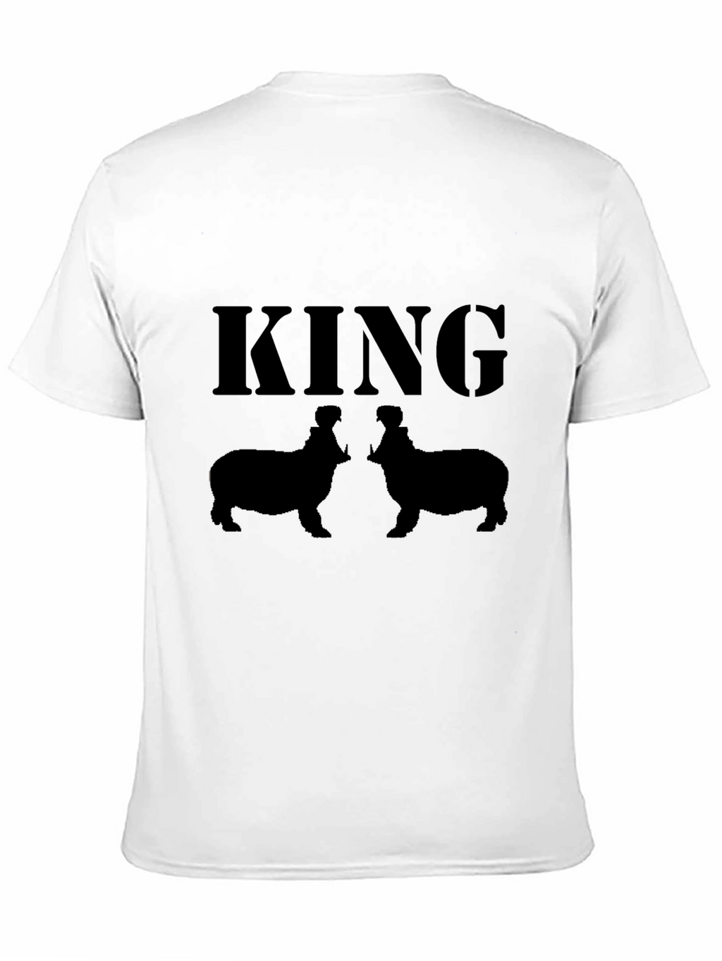 King Hippo T-Shirt - Black Graphic Tee