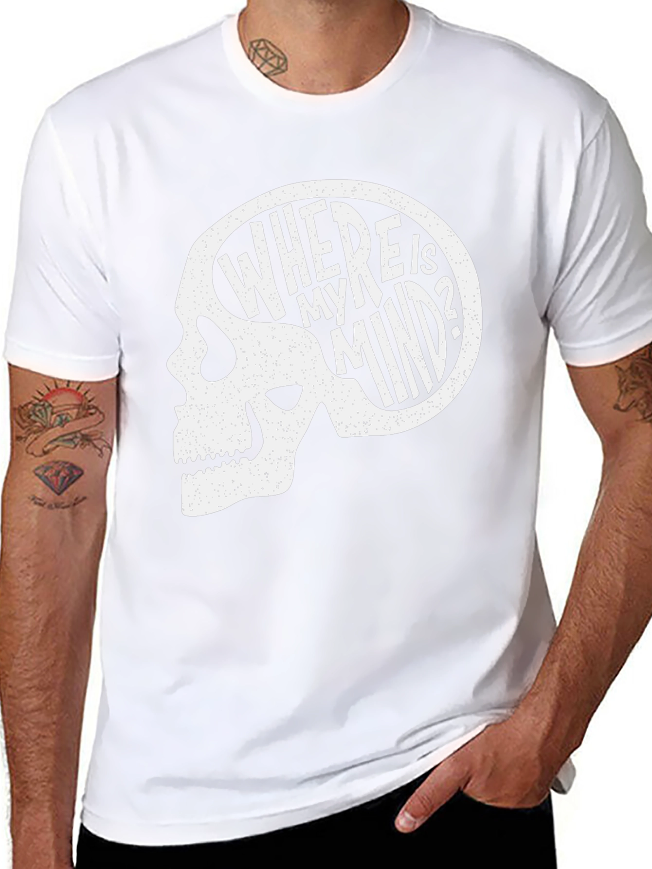 Where Is My Mind Skull Graphic Tee