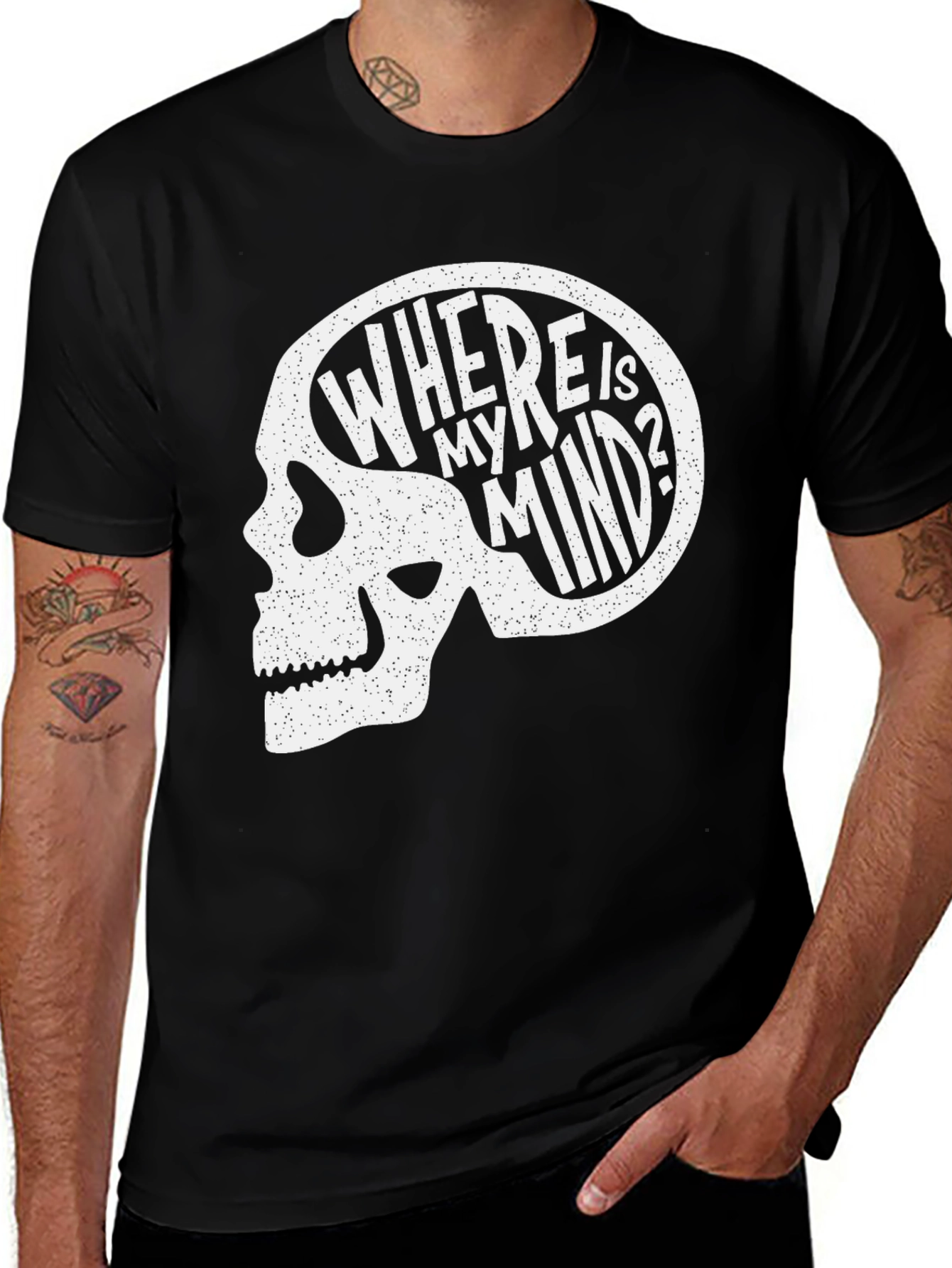 Where Is My Mind Skull Graphic Tee