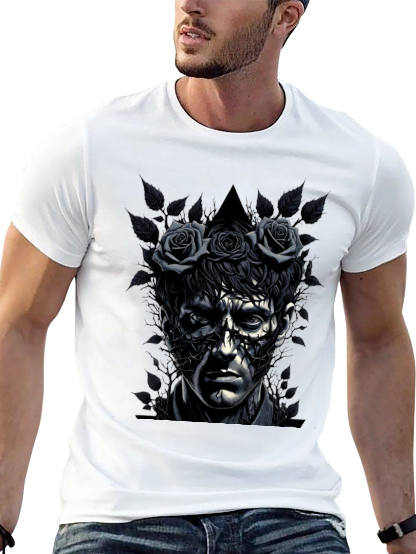Rose Crowned Portrait Tee