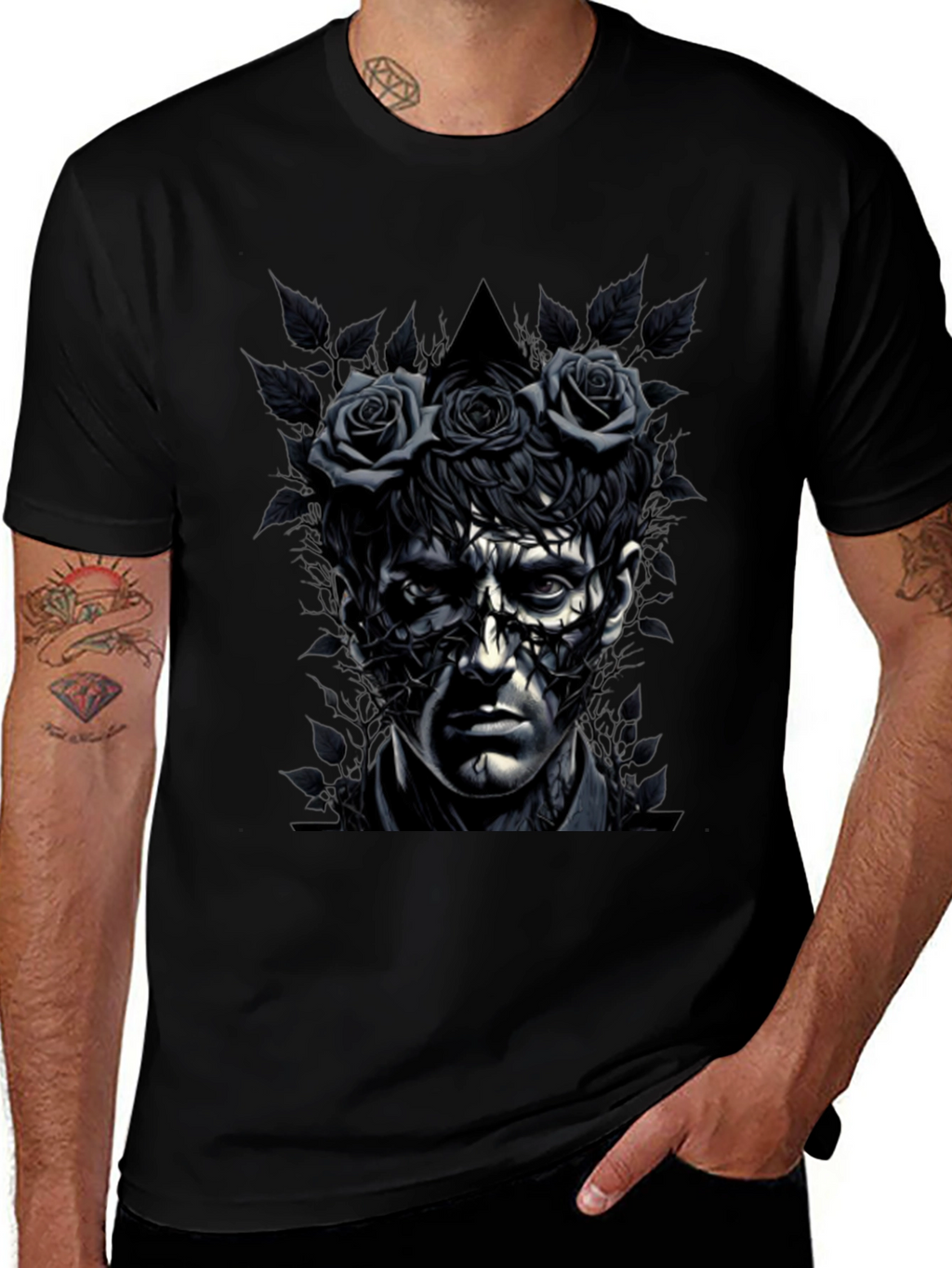 Rose Crowned Portrait Tee