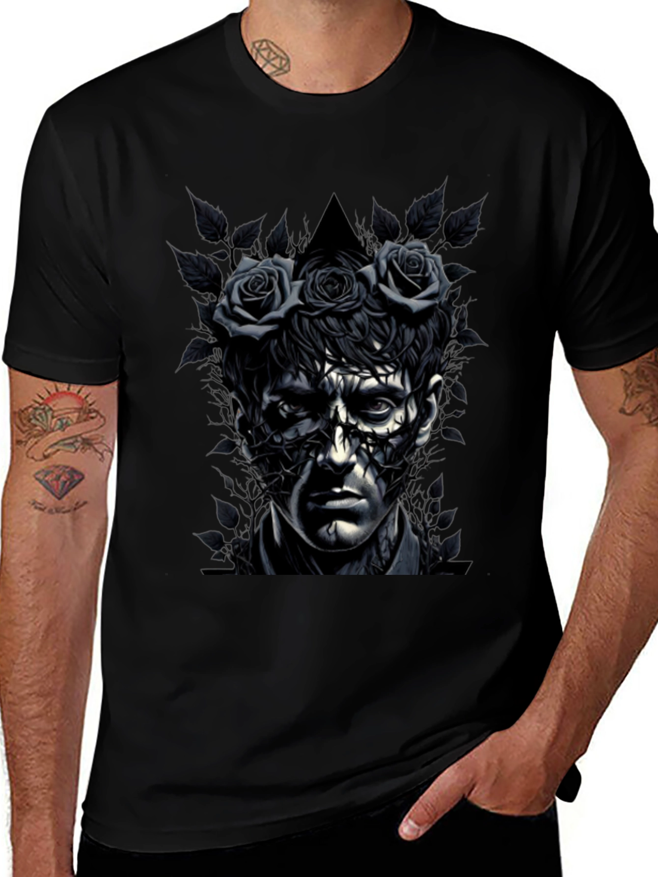 Rose Crowned Portrait Tee