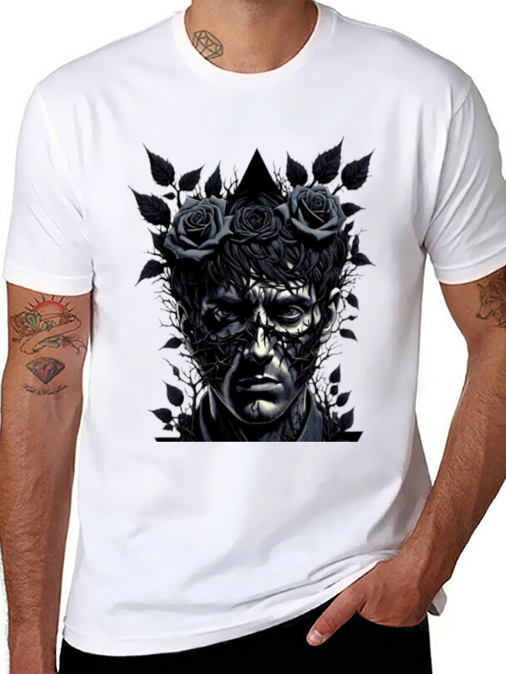 Rose Crowned Portrait Tee