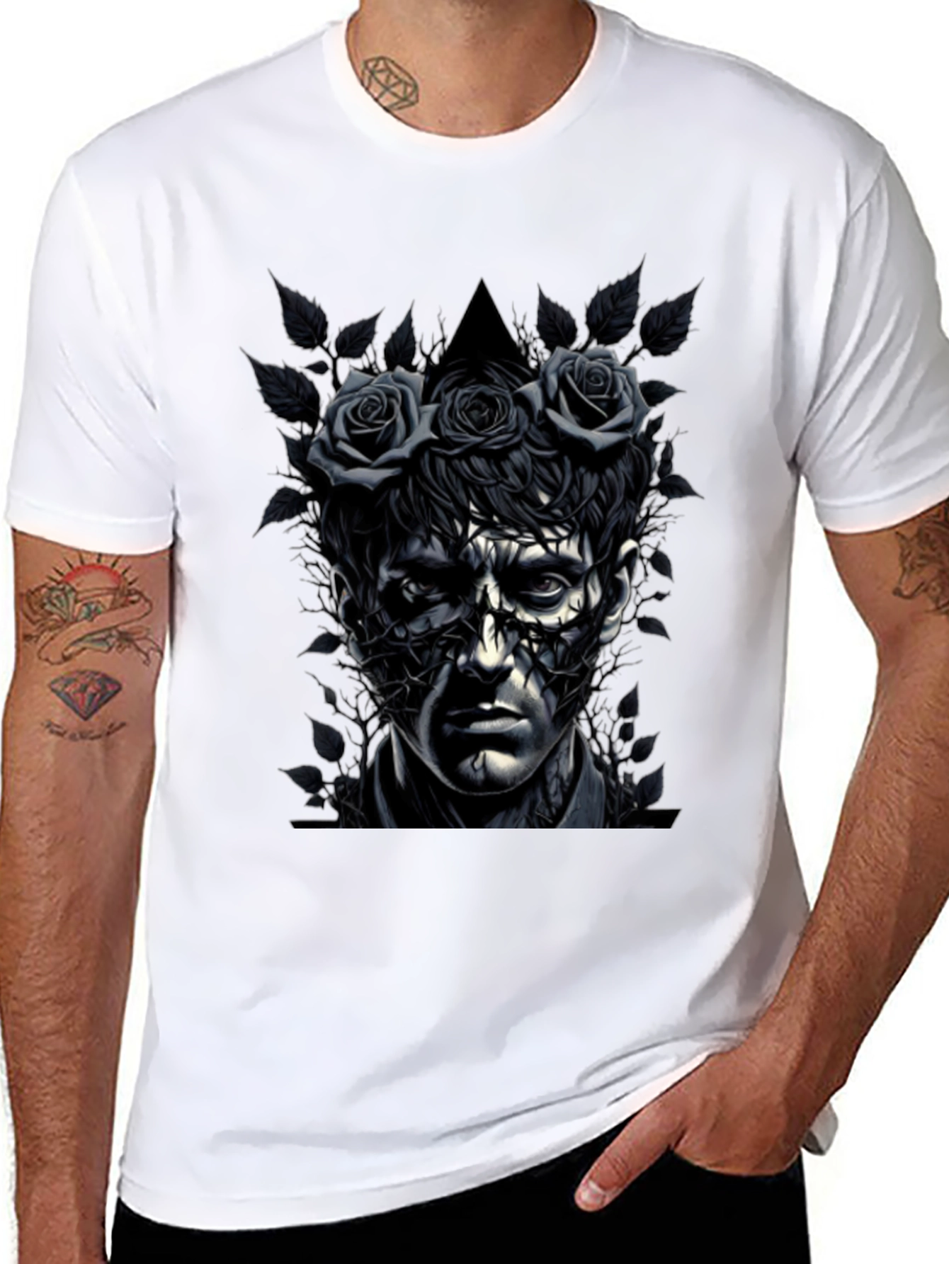 Rose Crowned Portrait Tee
