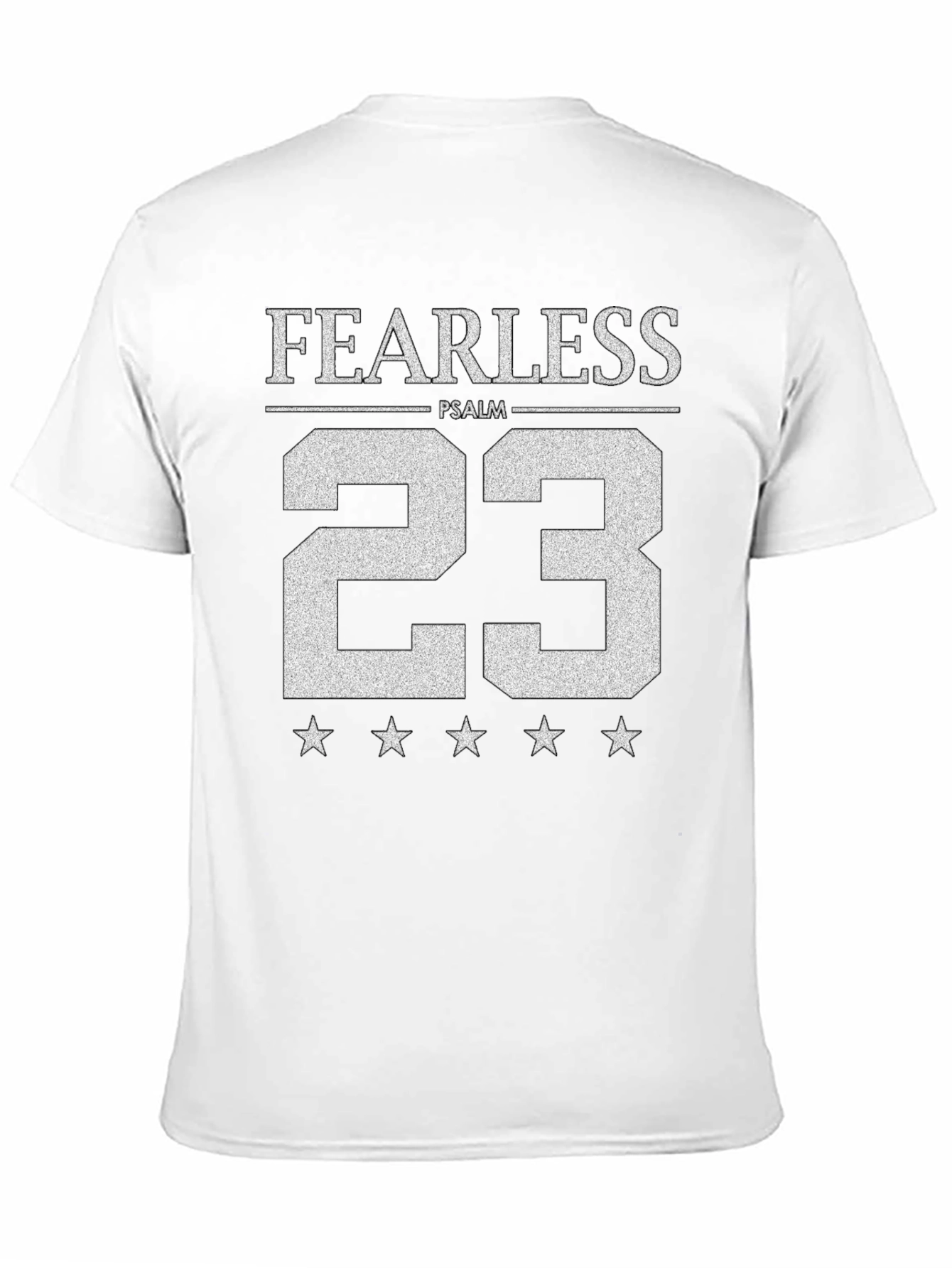 Fearless Psalm 23 Graphic Tee - Black