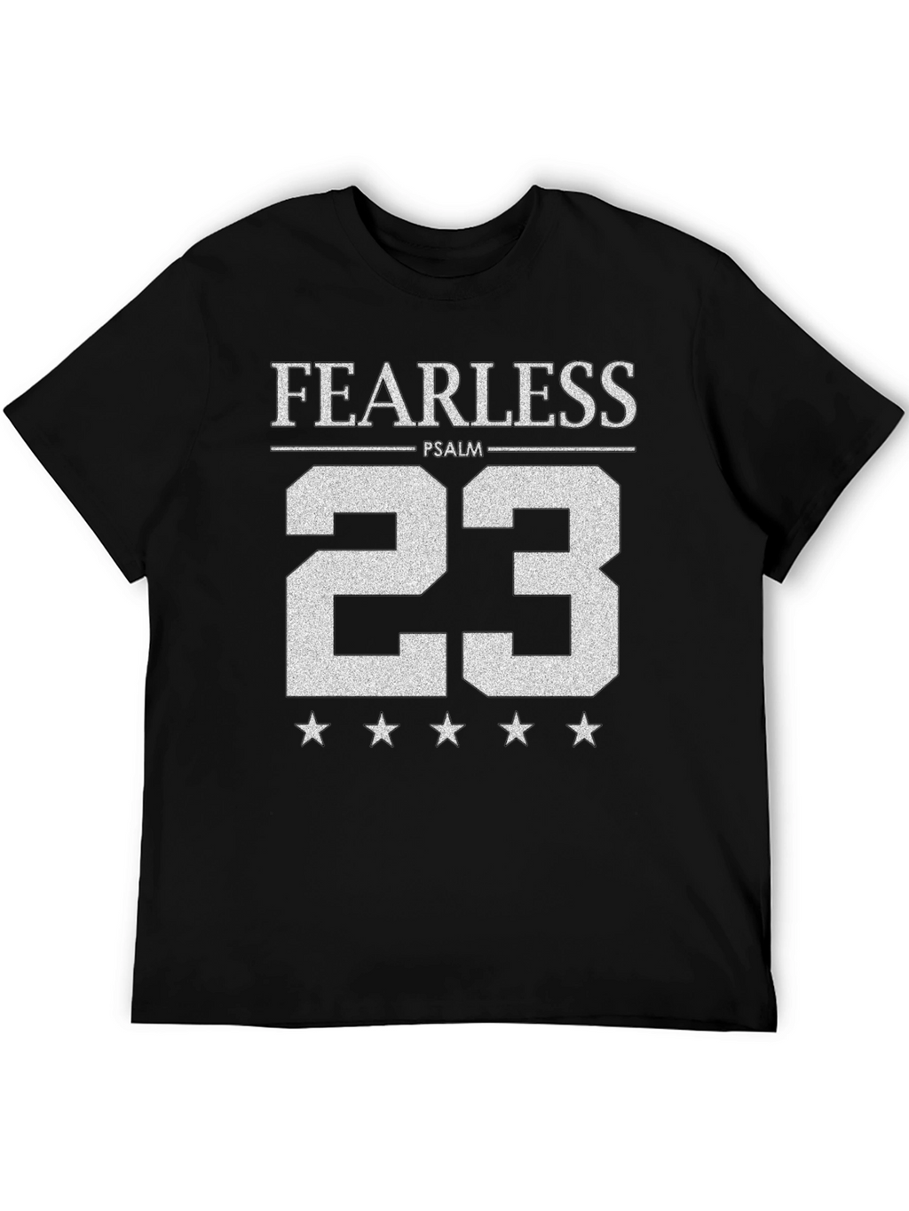 Fearless Psalm 23 Graphic Tee - Black