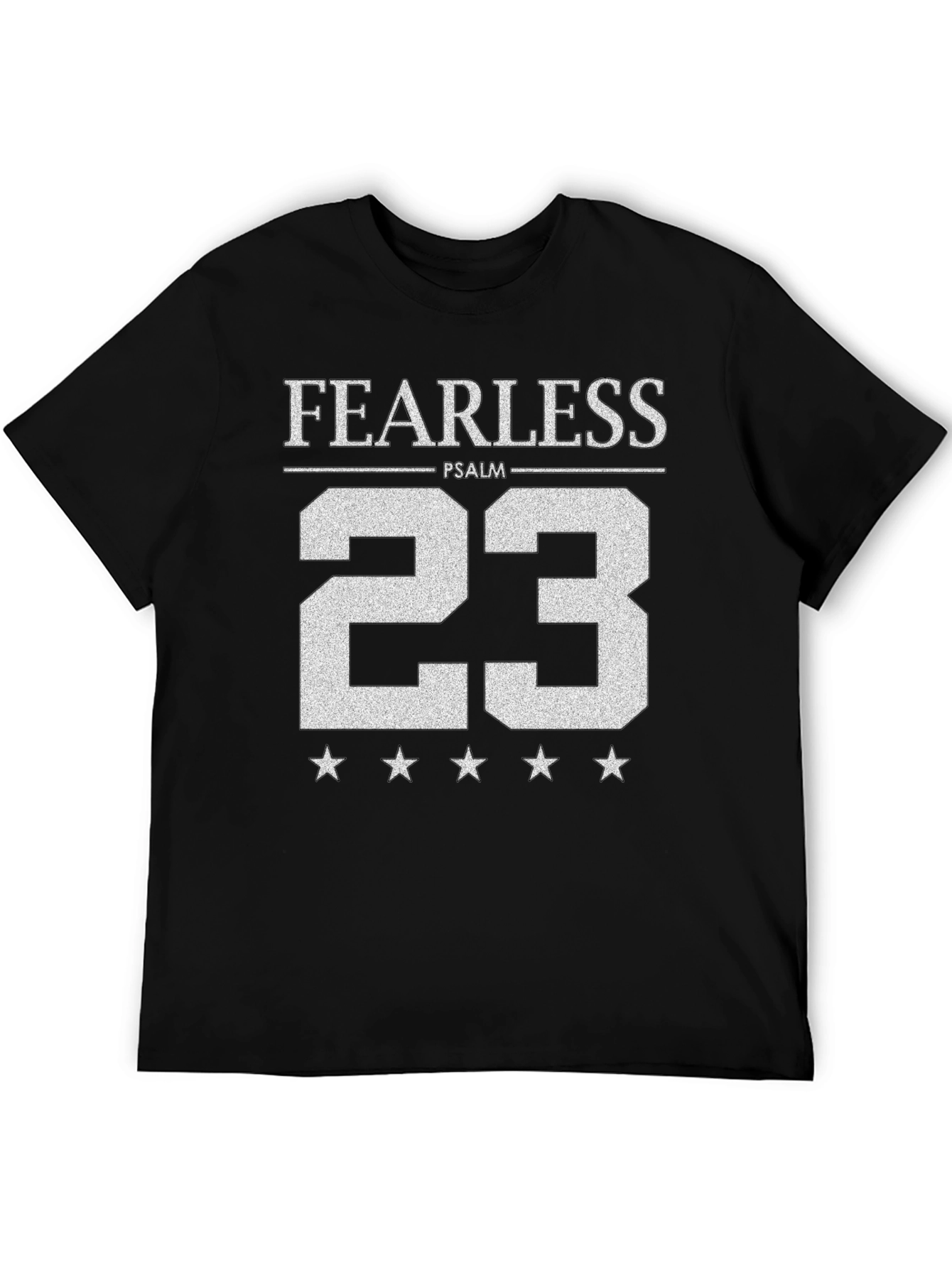 Fearless Psalm 23 Graphic Tee - Black