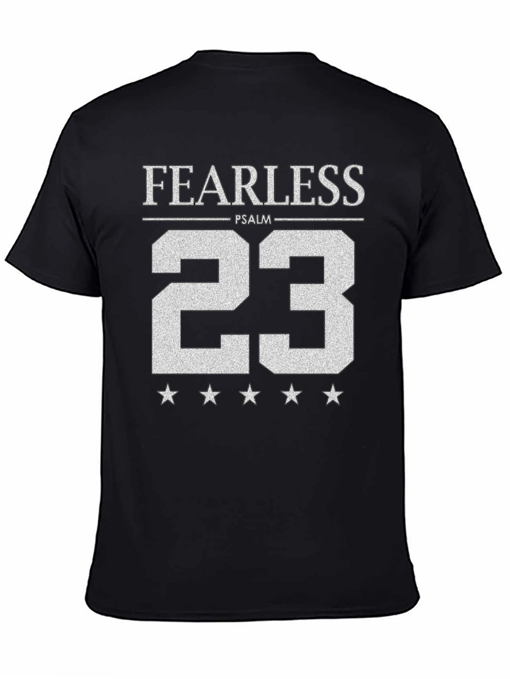 Fearless Psalm 23 Graphic Tee - Black