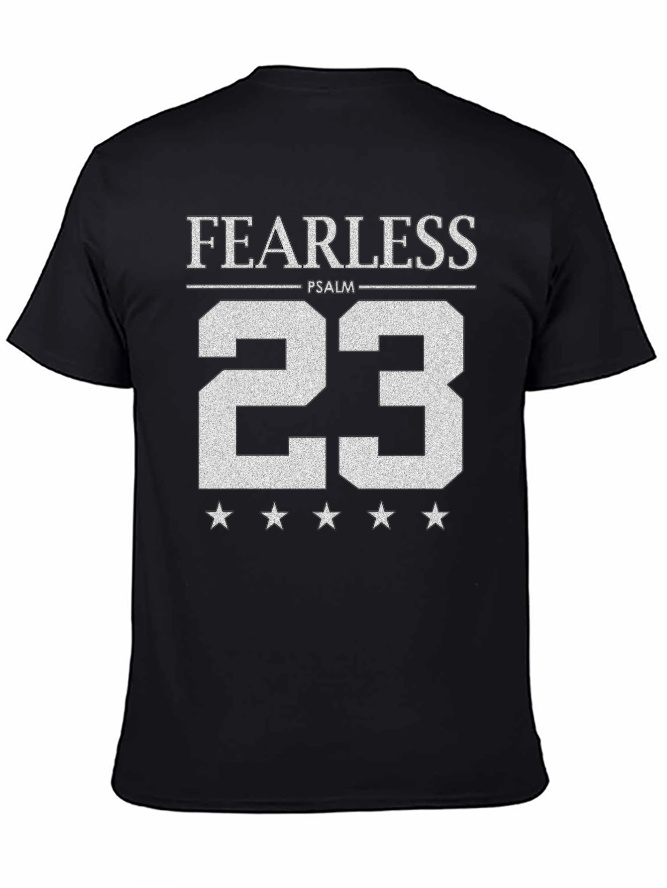 Fearless Psalm 23 Graphic Tee - Black