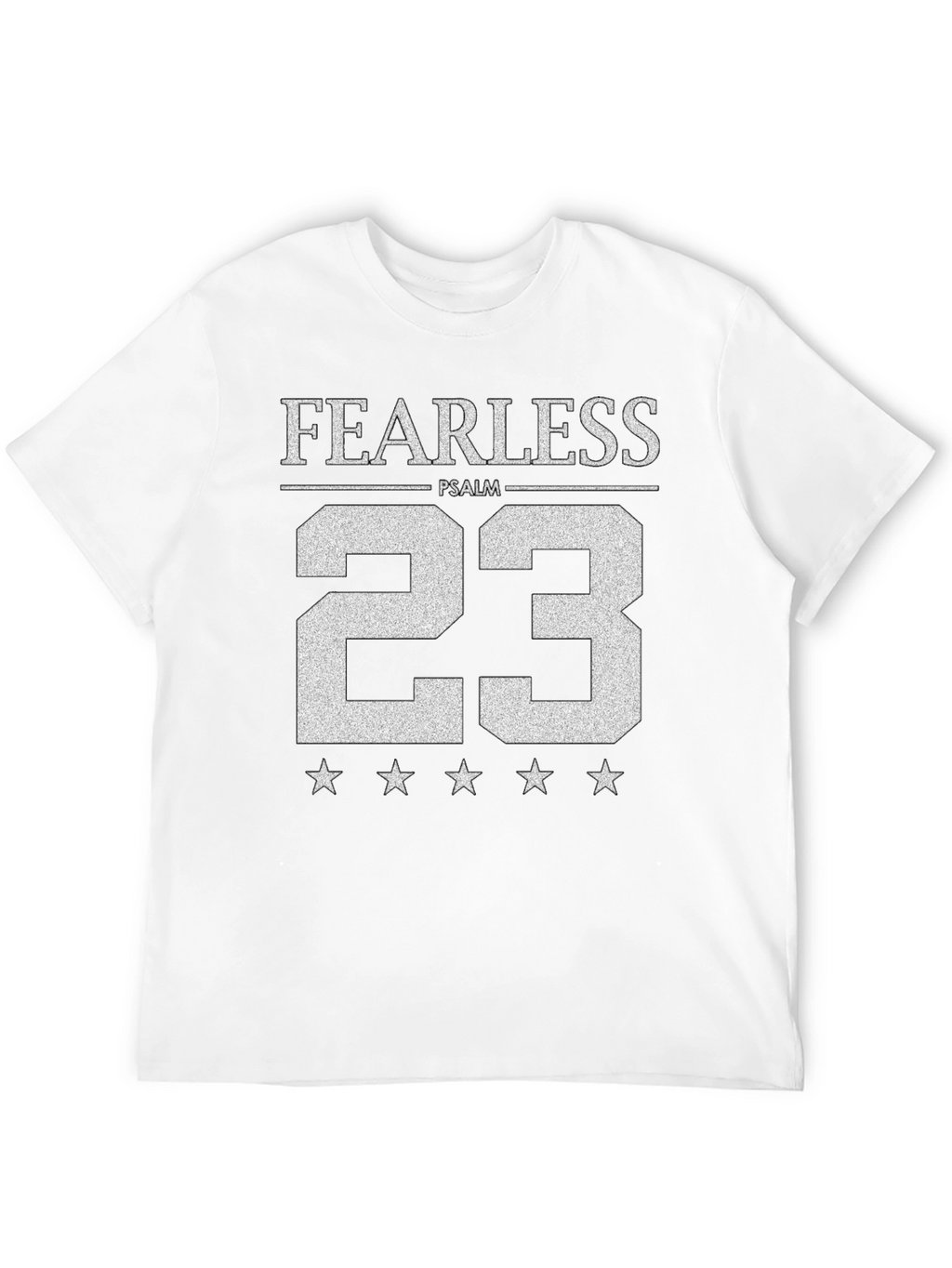 Fearless Psalm 23 Graphic Tee - Black