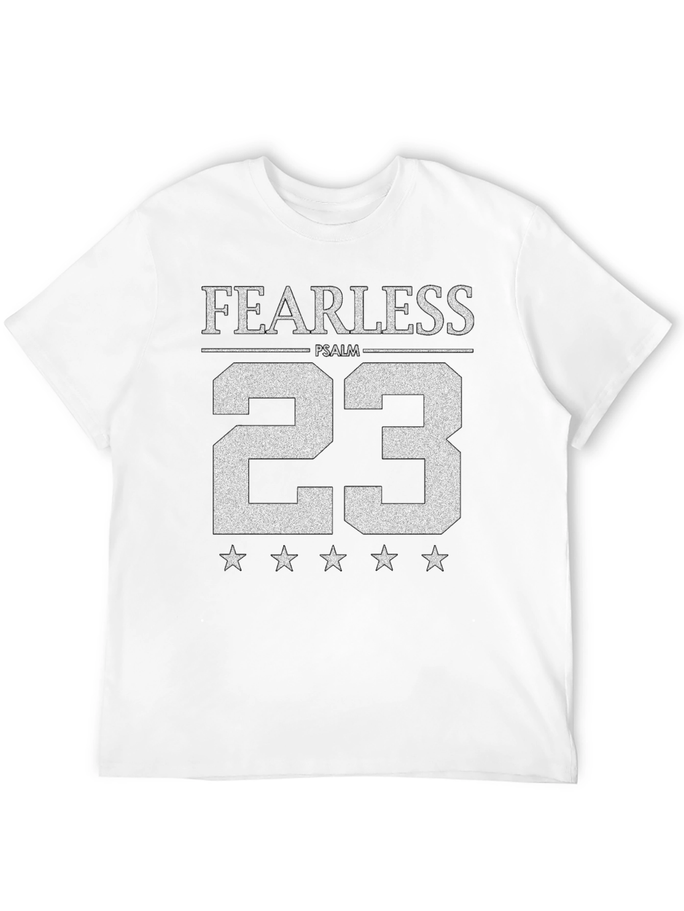 Fearless Psalm 23 Graphic Tee - Black