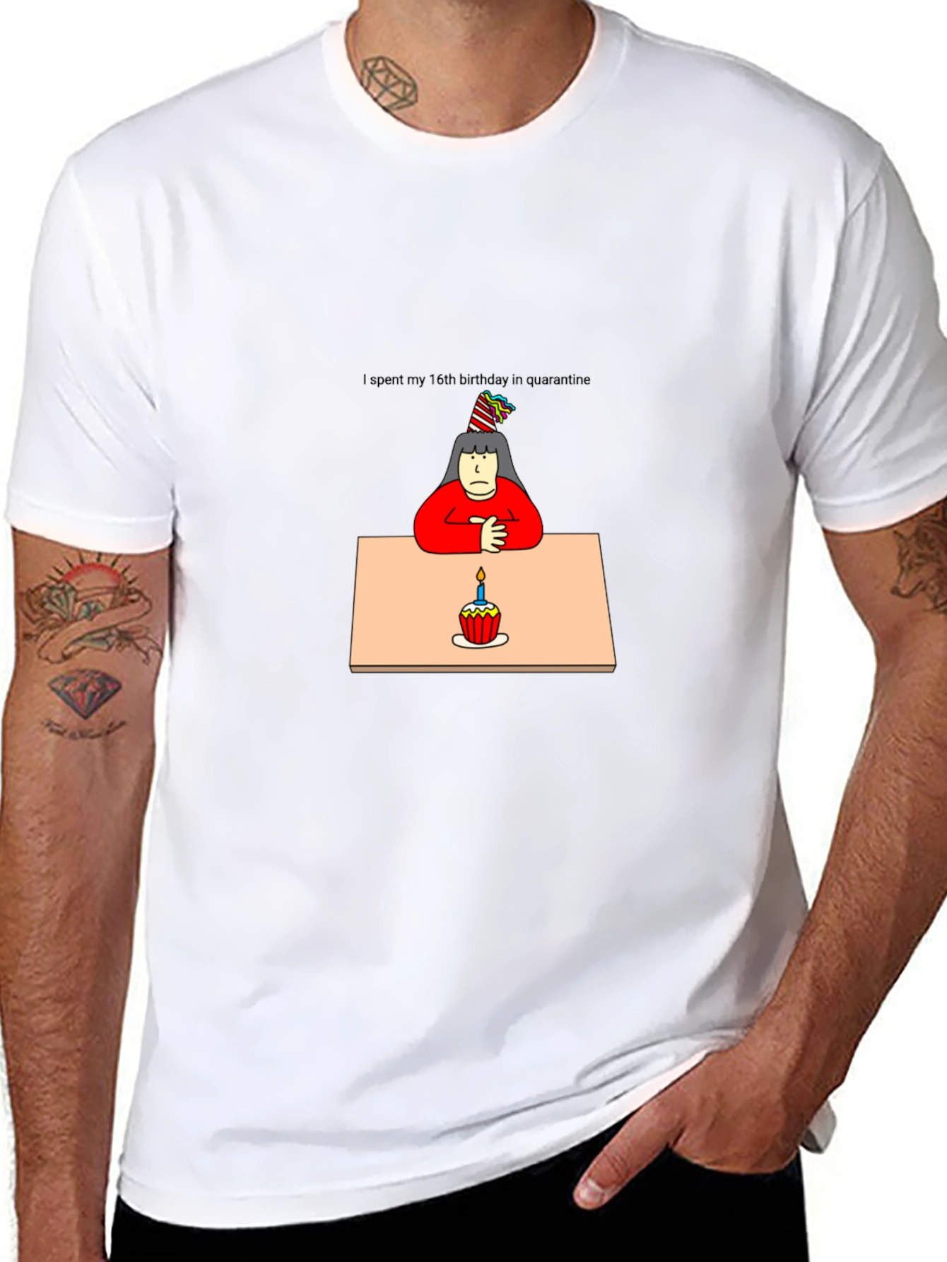 Quarantine Birthday T-Shirt - Unisex Black Tee
