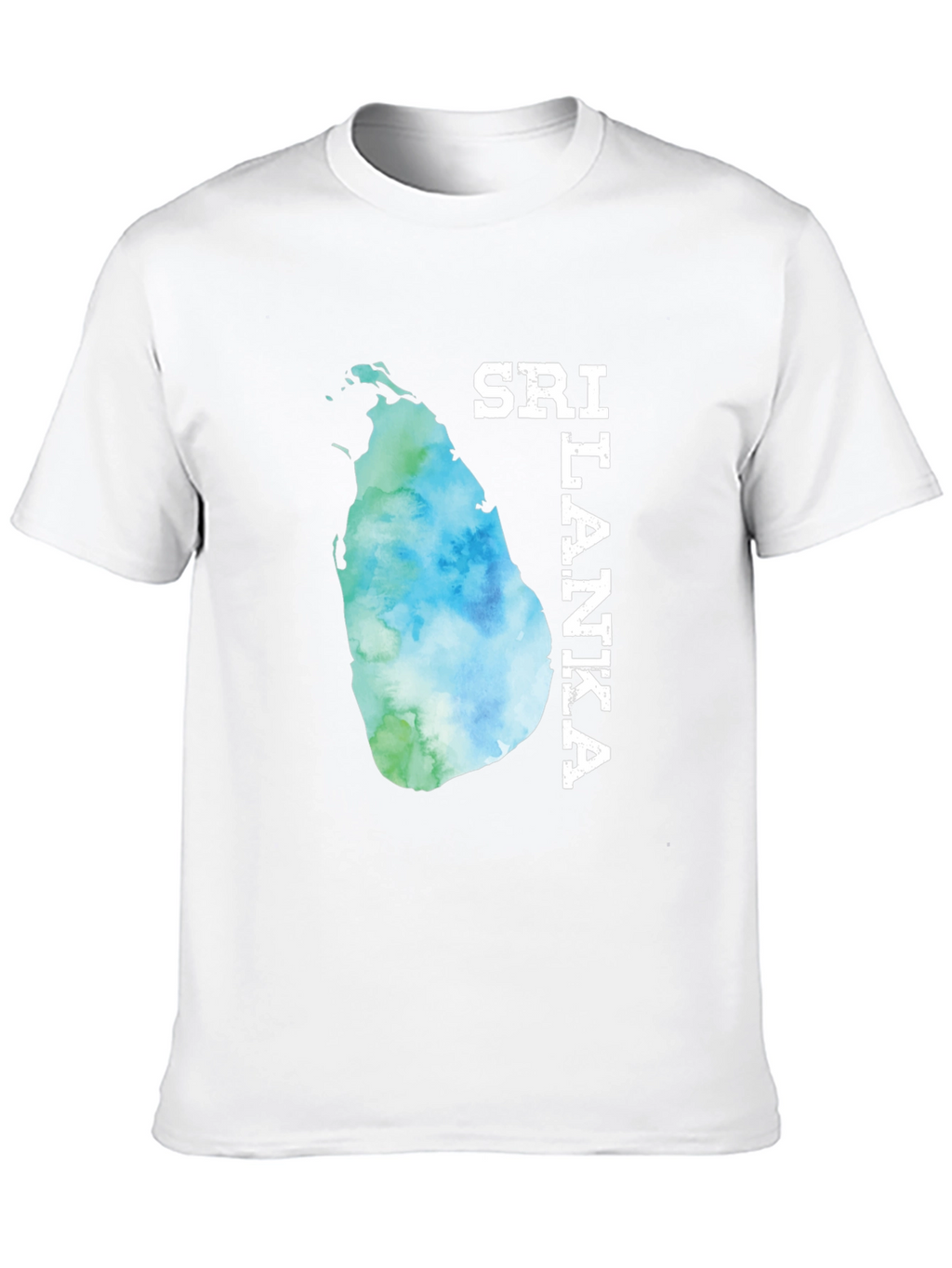 Sri Lanka Map Tee - Black Graphic T-Shirt