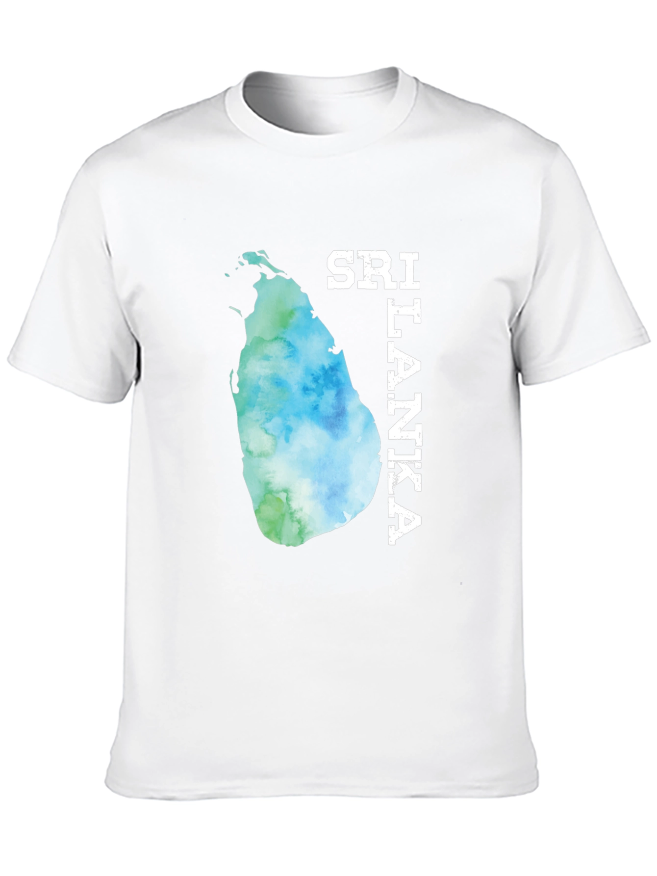 Sri Lanka Map Tee - Black Graphic T-Shirt