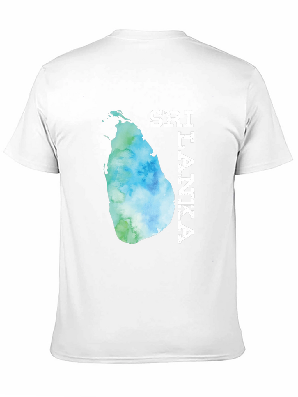 Sri Lanka Map Tee - Black Graphic T-Shirt