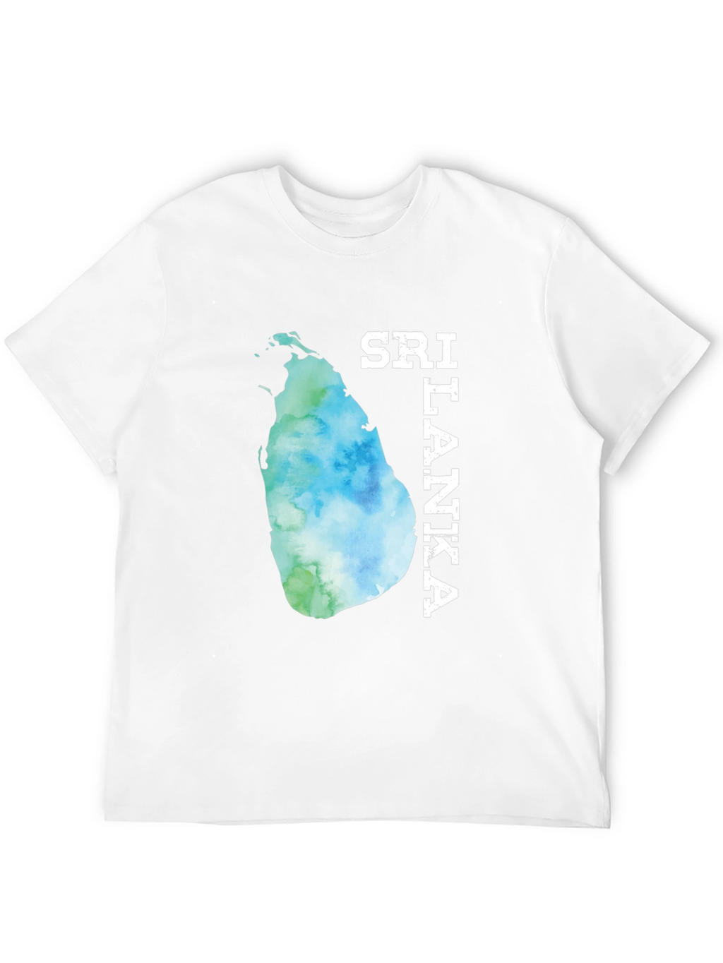 Sri Lanka Map Tee - Black Graphic T-Shirt