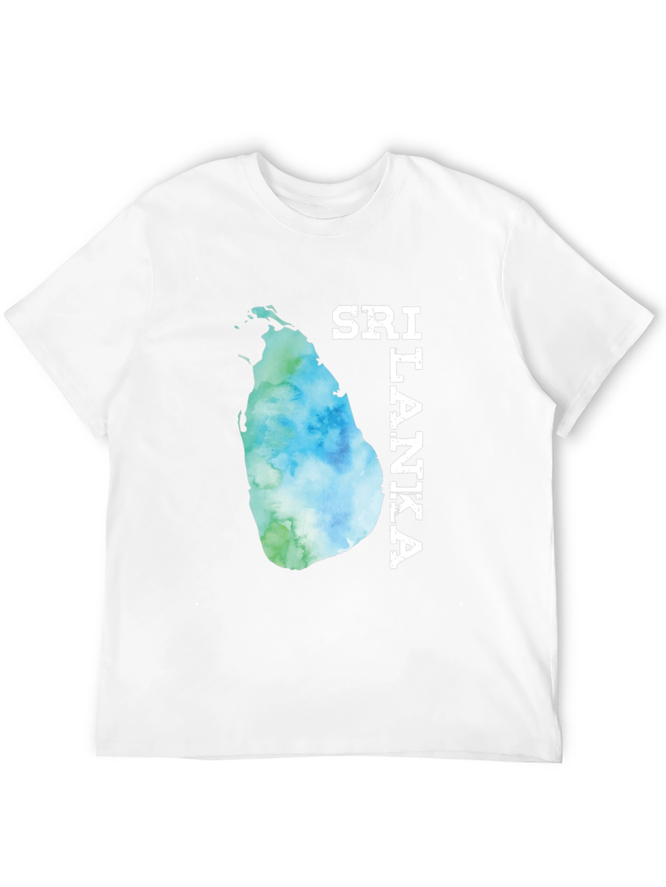 Sri Lanka Map Tee - Black Graphic T-Shirt