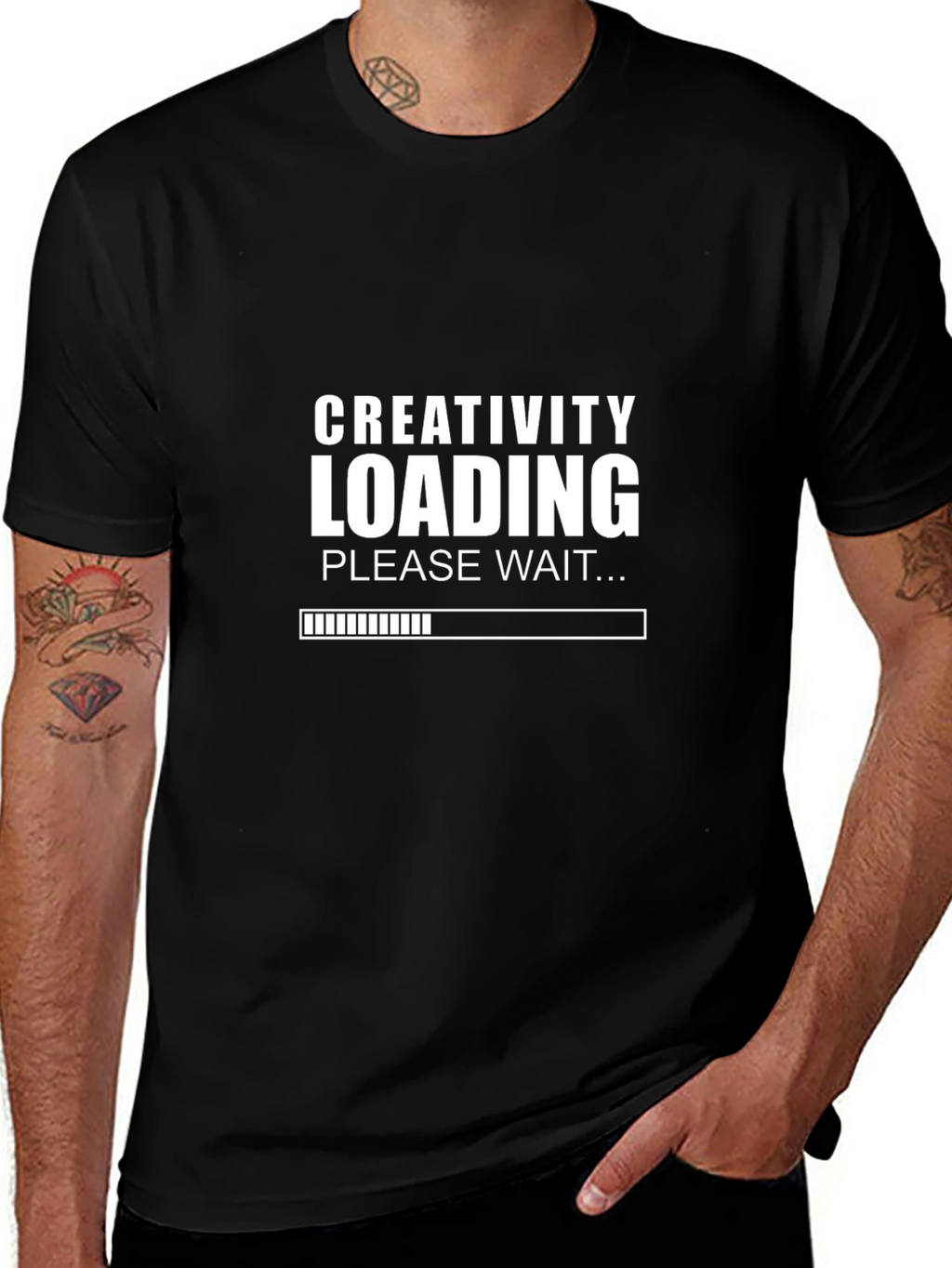 Creativity Loading Funny Graphic T-Shirt