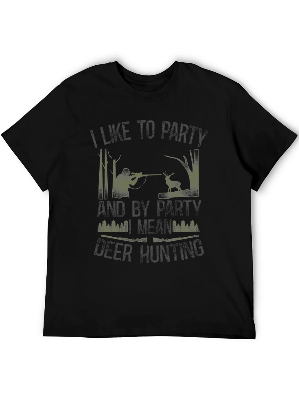 Hunting Party T-Shirt - Camo Hunter Design