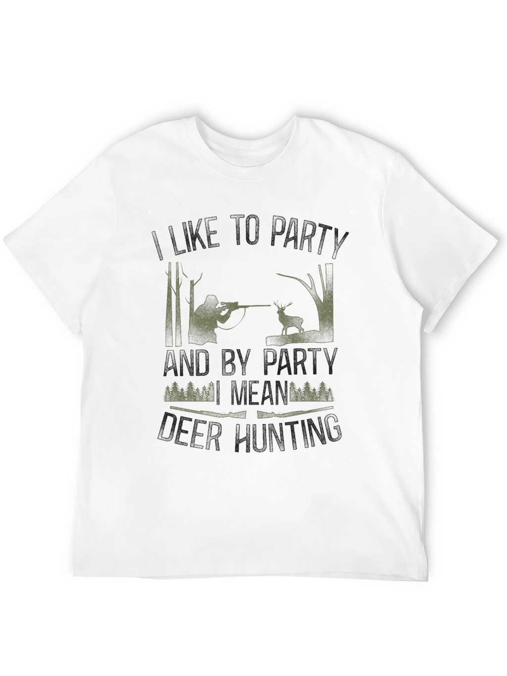 Hunting Party T-Shirt - Camo Hunter Design