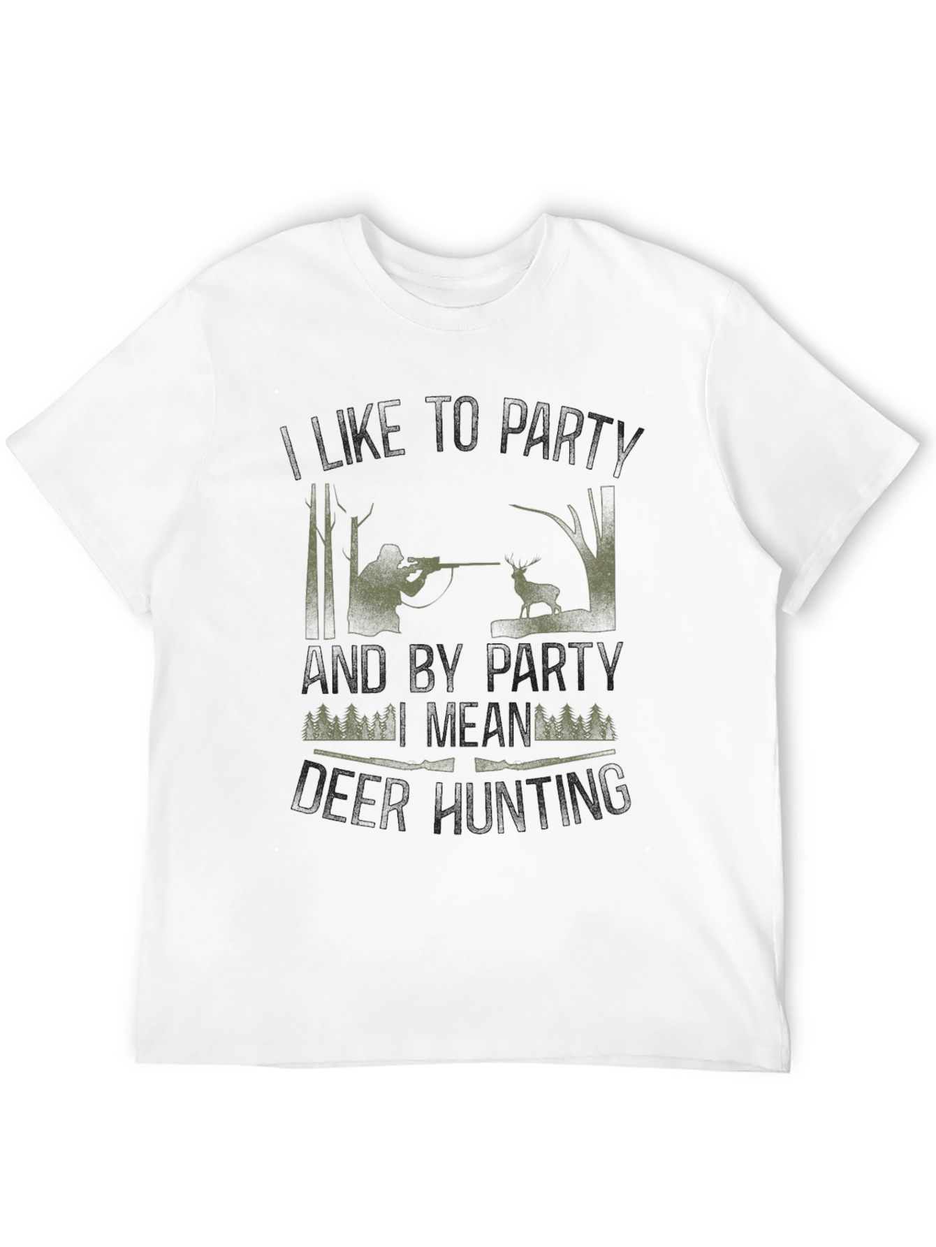 Hunting Party T-Shirt - Camo Hunter Design