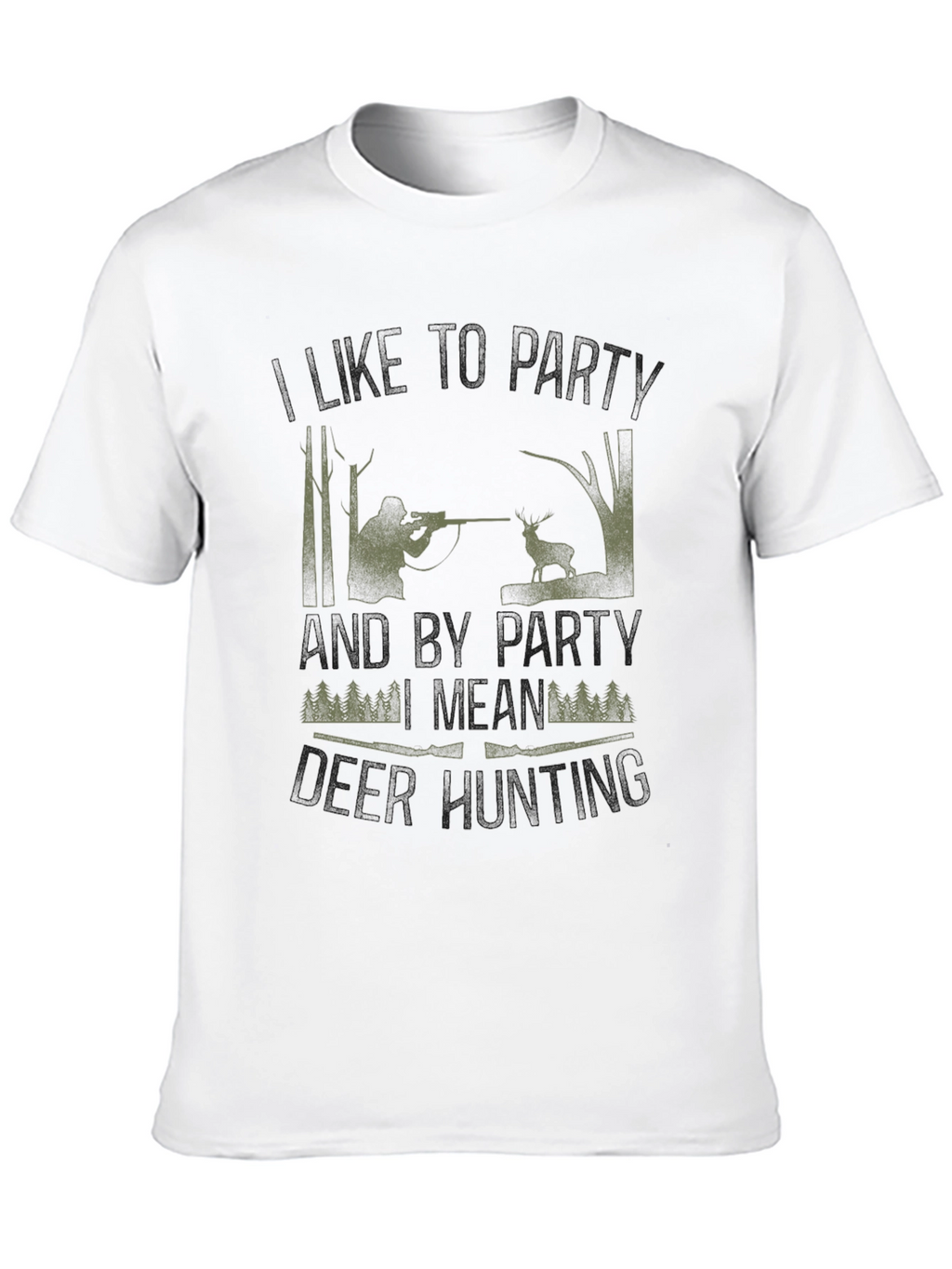 Hunting Party T-Shirt - Camo Hunter Design