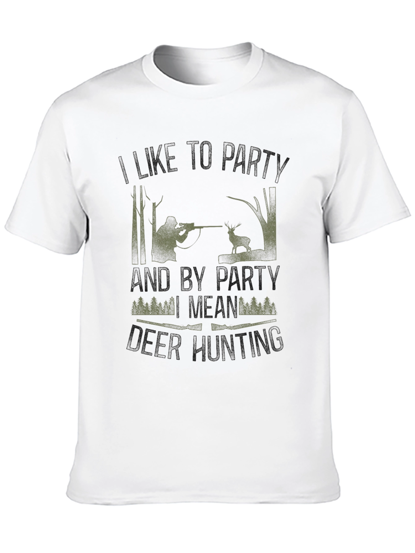 Hunting Party T-Shirt - Camo Hunter Design