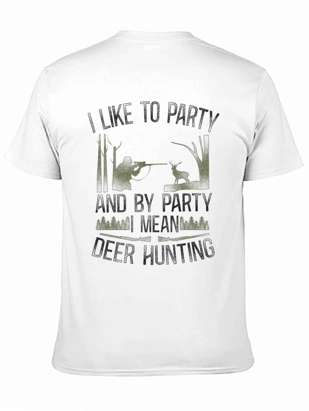 Hunting Party T-Shirt - Camo Hunter Design