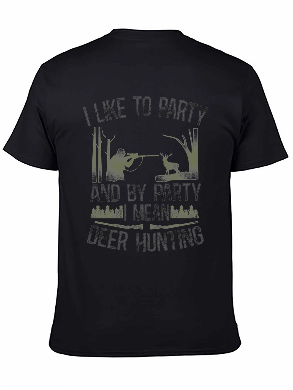 Hunting Party T-Shirt - Camo Hunter Design