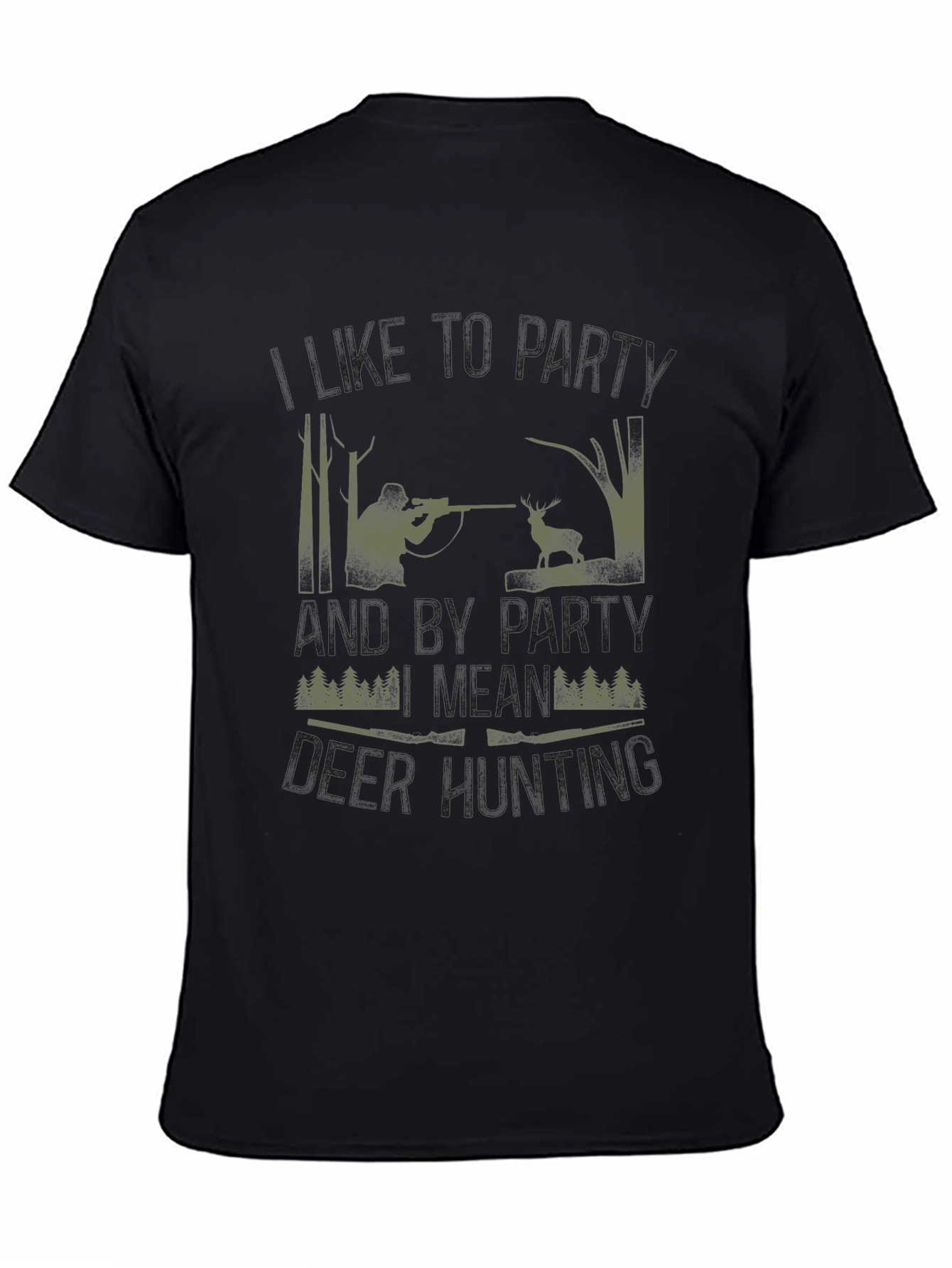 Hunting Party T-Shirt - Camo Hunter Design